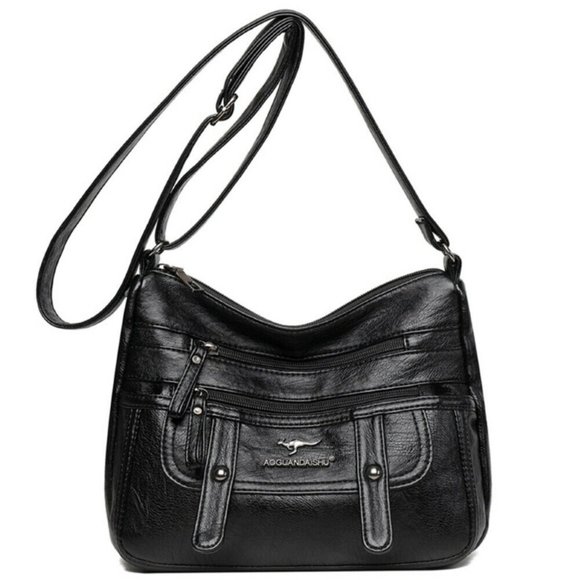 Bags | Aoguandaishu Black Crossbody Bag | Poshmark
